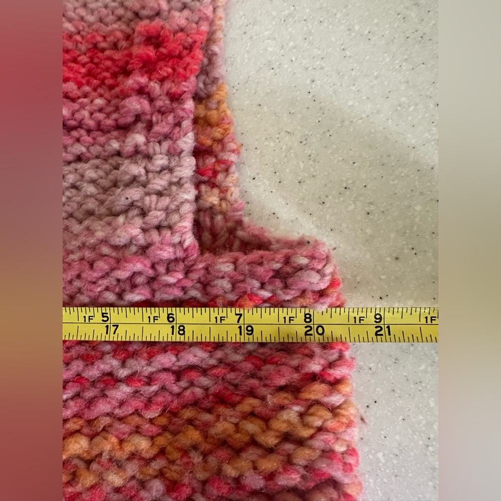 Handmade Multicolor Sweater Vest. Sunset Pastel Colors. Crochet. Sz. Large? - Picture 8 of 11
